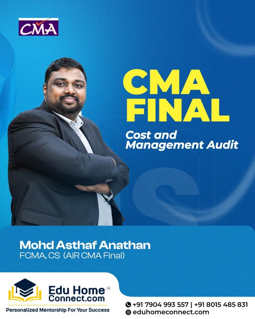 CMA Final Test Series for Cost And Management Audit