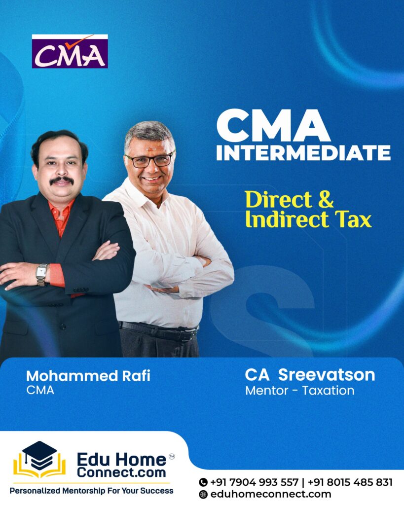 CMA Inter Test Series for Direct & Indirect Tax